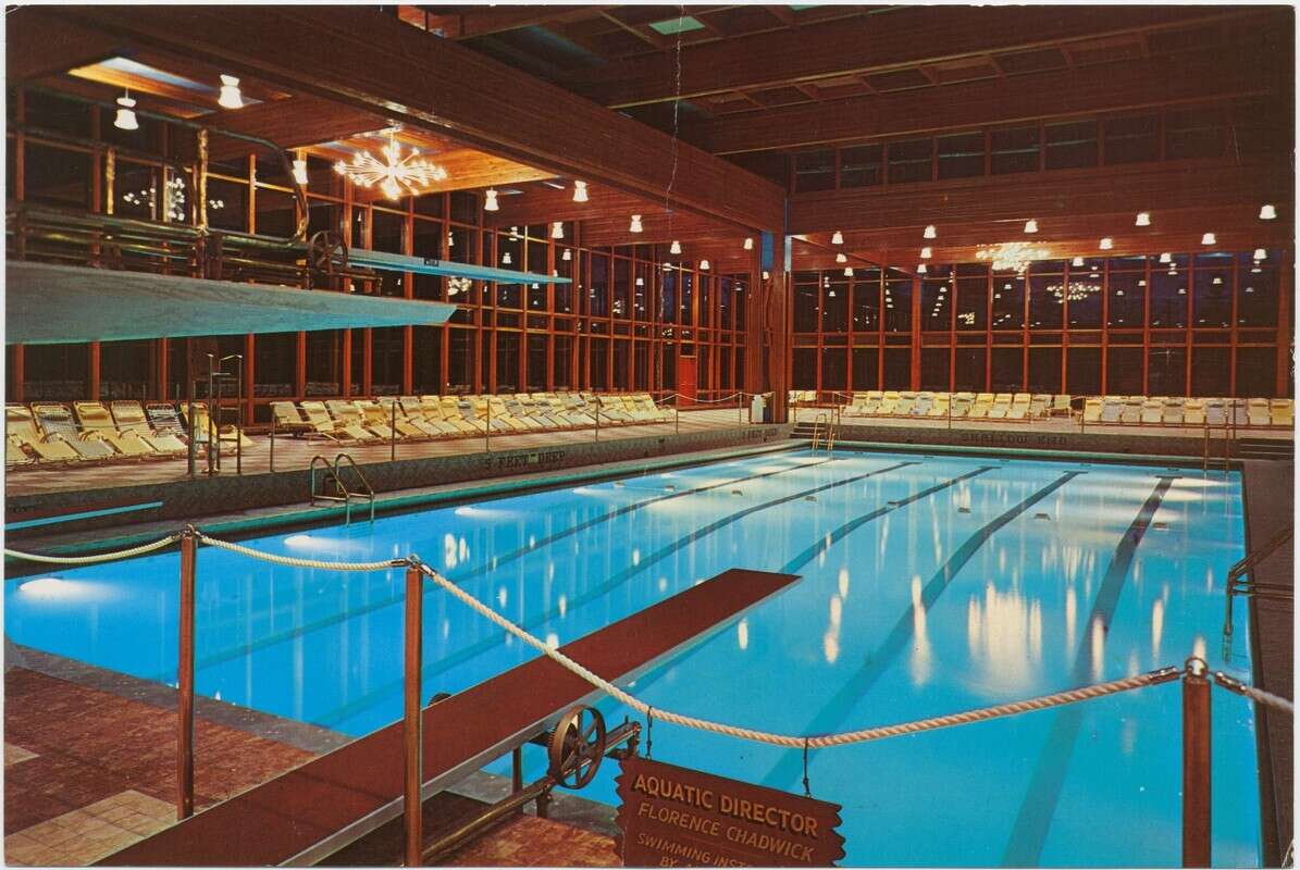 Grossinger's Resort Pool Postcard