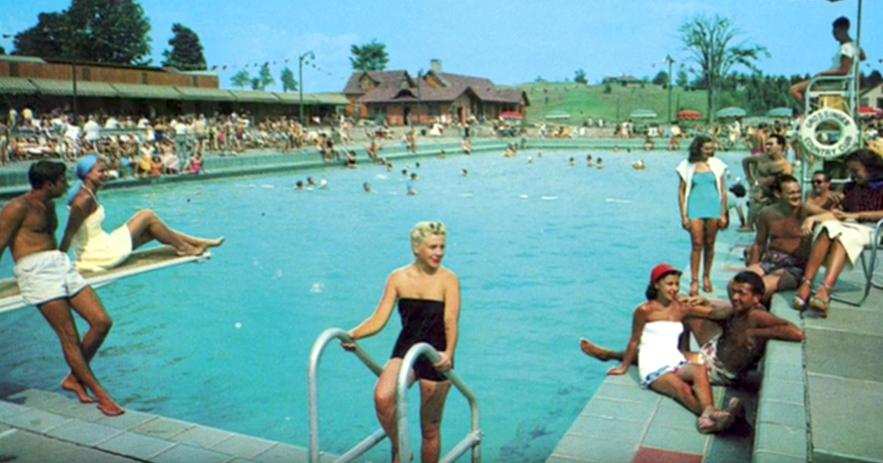 Grossinger's Resort Outdoor Pool Old Photo