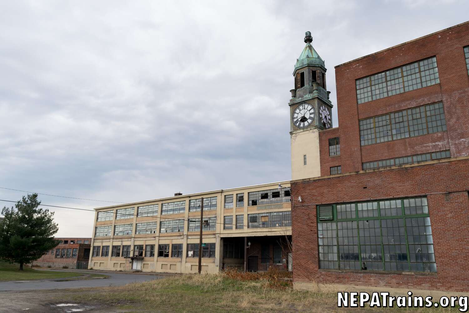 Scranton Lace Factory Main Entrance and Clock Tower