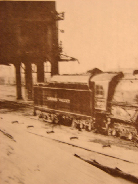 Coxton Yard Coaling Tower 1940 Steam Locomotive Leaving