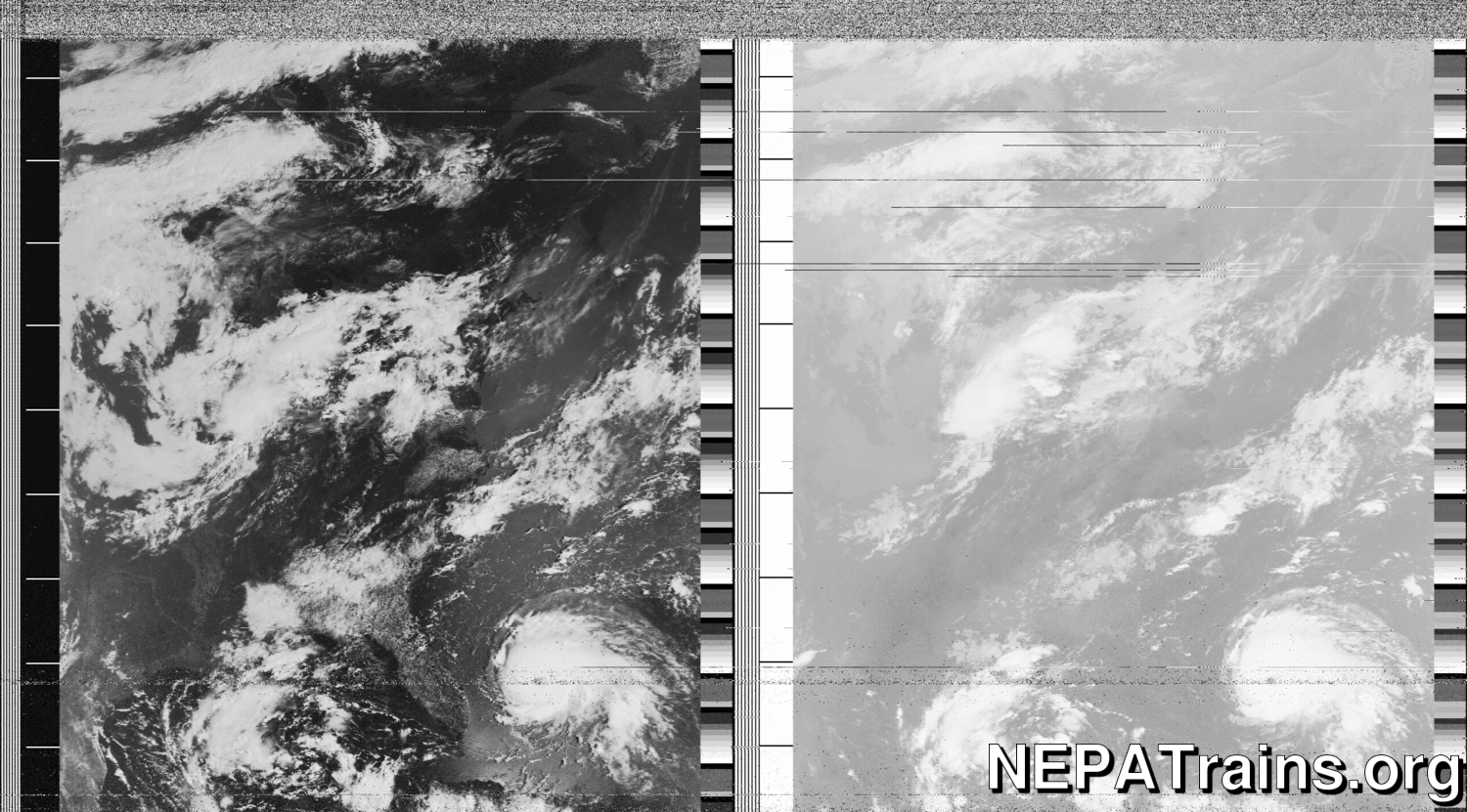 Hurricane Dorian as seen from NOAA 18