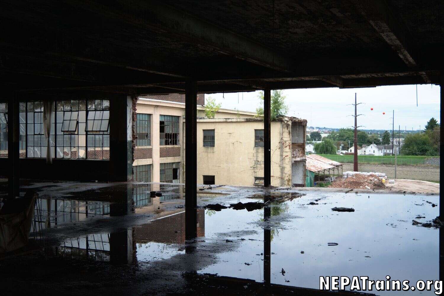 Scranton Lace Factory Partially Demolished Building