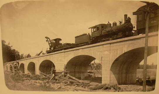 Train Bridge 3344 1911 Construction (arches)